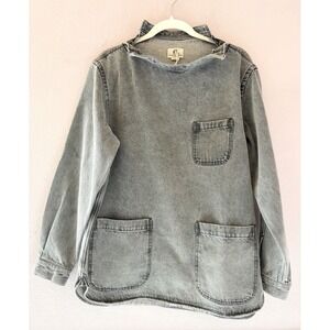 NWT Gardenheir New York Japanese Denim Gardening Smock in Grey Chore Shirt XS